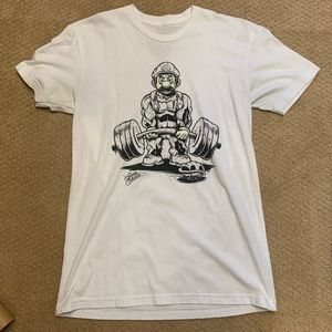 Superfresh Mario Deadlift Glow in the Dark T-Shirt